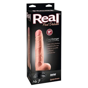 Real Feel Deluxe No.7 élethű anyagú vibrátor (natúr)