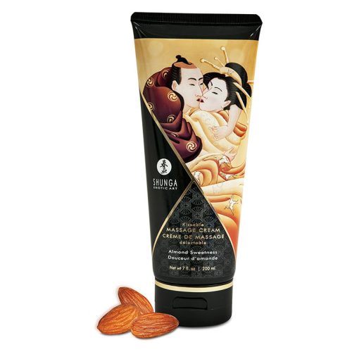 SHUNGA ehető masszázskrém - édes mandula (200 ml)
