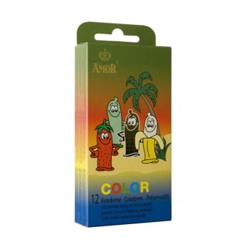 Amor Color színes óvszerek (12 db)