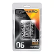 Stay Hard péniszmandzsetta, szilikon, rugalmas, átlátszó, puha mintás