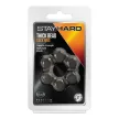 Stay Hard péniszgyűrű, 1,9 cm, rugalmas, fekete, erekciótartó