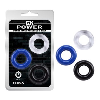   Chisa péniszgyűrű készlet, 3 darab, 1,8 cm belső átmérő, rugalmas