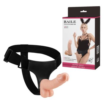 Ultra Cyberskin hámos műpénisz