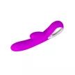 Pretty Love Elmer szilikon vibrátor csiklóizgatóval (lila)