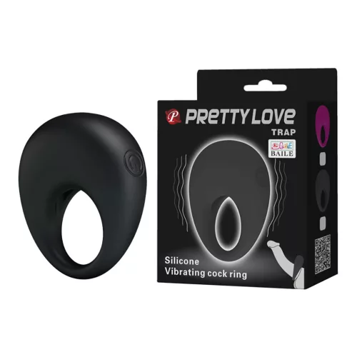 Pretty Love Trap szilikon vibrációs péniszgyűrű
