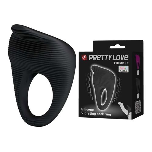 Pretty Love Thimble vibrációs péniszgyűrű, szilikon