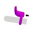 Pretty Love Cobra padlizsánlila, szilikon vibrációs péniszgyűrű