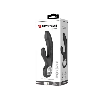   Pretty Love Selene g-pont vibrátor csiklóizgatóval (fekete)