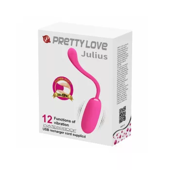 Pretty Love Julius vízálló vibrációs tojás (pink)