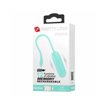 Pretty Love Joyce tölthető vibrációs tojás (türkiz)