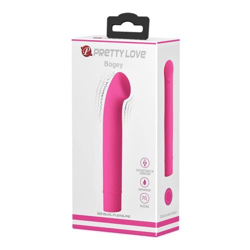 Pretty Love Bogey vízálló szilikonos vibrátor (pink)