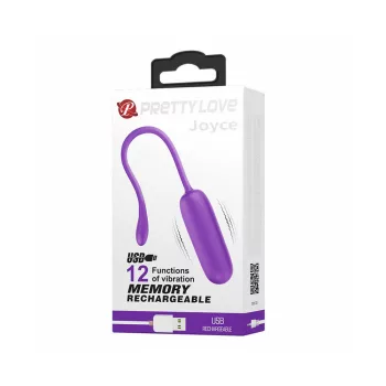 Pretty Love Joyce tölthető vibrációs tojás (lila)