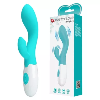   Pretty Love Brighty szilikon klitoriszkaros vibrátor (türkiz)