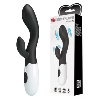   Pretty Love Brighty szilikon klitoriszkaros vibrátor (fekete)