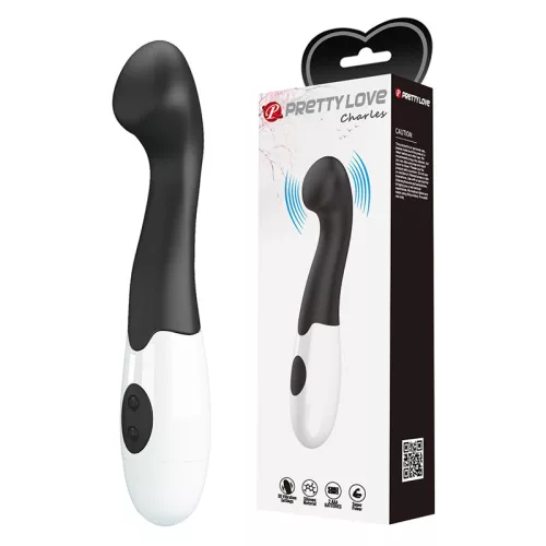 Pretty Love Charles szilikonos g-pont vibrátor (fekete)