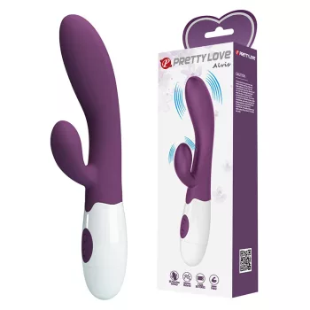 Pretty Love Alvis szilikon klitoriszkaros vibrátor - viola