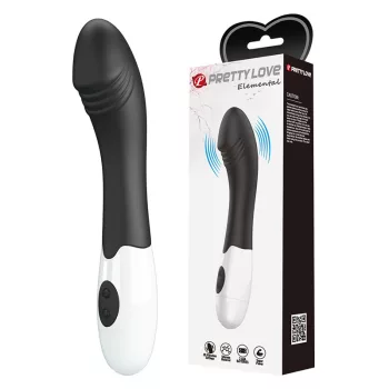Pretty Love Elemental - szilikon g-pont vibrátor (fekete)