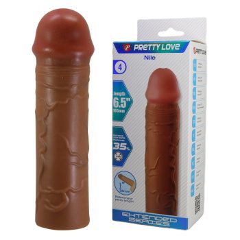 Pretty Love Nile péniszvastagító köpeny (barna)