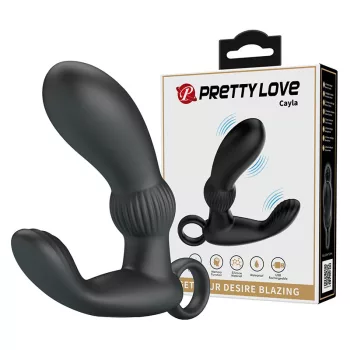 Pretty Love Cayla kétmotoros prosztata vibrátor - fekete