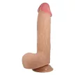 Pretty Love Emeka tapadókorongos kétrétegű dildó (23,4 cm)