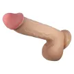 Pretty Love Emeka tapadókorongos kétrétegű dildó (23,4 cm)