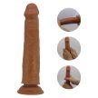 Pretty Love Sharife élethű dildó bőrhatású külső réteggel - barna (25,4 cm)