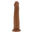 Pretty Love Sharife élethű dildó bőrhatású külső réteggel - barna (25,4 cm)