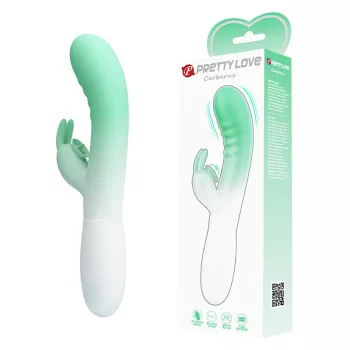 Pretty Love Cerberus multifunkciós vibrátor (zöld-fehér)