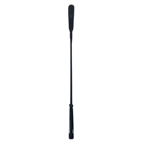 Devil Sticks bőr lovaglópálca hosszúkás véggel (fekete)