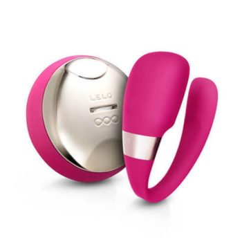 LELO Tiani 3 Cherise mozgásra reagáló párvibrátor és csiklóizgató