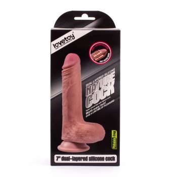 Lovetoy Nature Cock kétrétegű realisztikus dildó (18 cm)