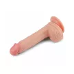 Lovetoy Dual-Layered kétrétegű dildó herékkel (22 cm, testszínű)