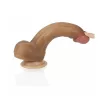 Lovetoy Dual-Layered kétrétegű realisztikus dildó (20 cm, barna)