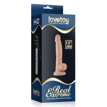 Lovetoy Real Extreme tapadótalpas élethű dildó (19 cm)