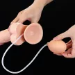 Lovetoy Cumming Softee spriccelő dildó herékkel (23 cm)