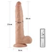 Lovetoy Real Extreme tapadókorongos dildó vibrációval (23 cm)