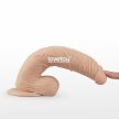 Lovetoy Real Extreme tapadókorongos dildó vibrációval (23 cm)