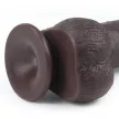 Lovetoy Sliding Skin kétrétegű dildó (23 cm, barna)