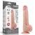 Lovetoy Sliding Skin kétrétegű tapadótalpas dildó (29 cm, natúr)