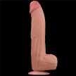 Lovetoy Sliding Skin tapadókorongos dildó (31 cm, natúr)