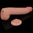 Lovetoy Sliding Skin tapadókorongos dildó (31 cm, natúr)