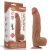 Lovetoy Sliding Skin tapadókorongos dildó (31 cm, barna)
