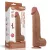 Lovetoy Sliding Skin nagy méretű élethű dildó (36 cm, barna)