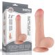 Lovetoy Sliding Skin kétrétegű letapasztható dildó (18 cm, natúr)
