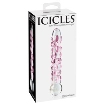 Pipedream Icicles No. 7 gyöngyös üveg dildó