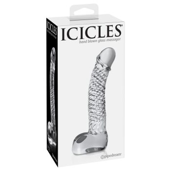 Pipedream Icicles No. 61 herés, péniszes üveg dildó