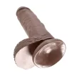 Pipedream King Cock dildó herékkel (19 cm, barna)