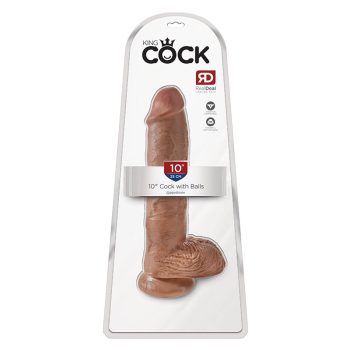 King Cock hatalmas dildó (25 cm, barna)