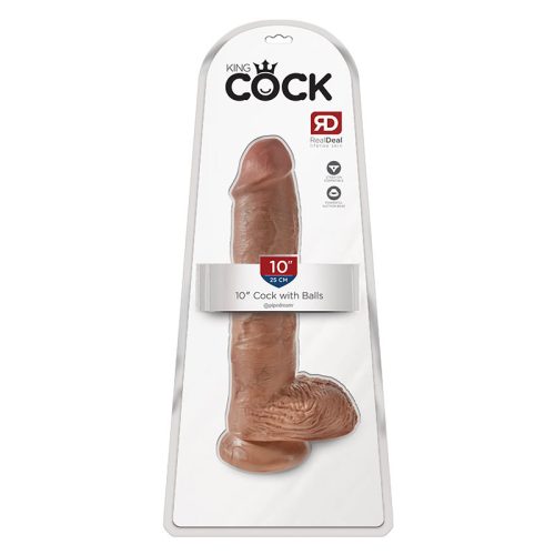 King Cock hatalmas dildó (25 cm, barna)