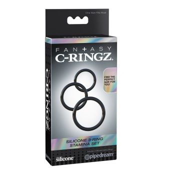 Pipedream 3 db-os szilikon péniszgyűrű szett